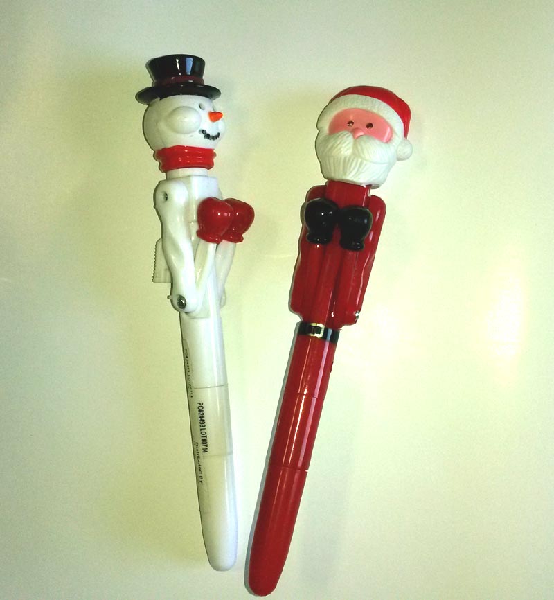 Holiday Light Up Punch Pen - Christmas - Holiday Gifts - Santa Shop Gifts