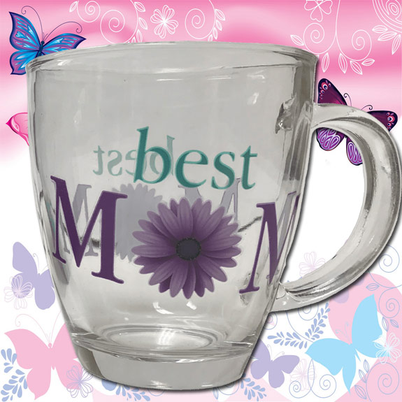 Best Mom Flower Mug