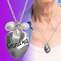 Grandma Heart Pearl Necklace