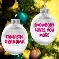 Fantastic Grandma Snowball Ornament