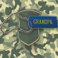 Grandpa License Keychain